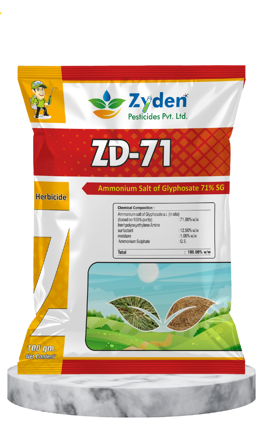 ZYDEN ZD-71 Herbicides packaging